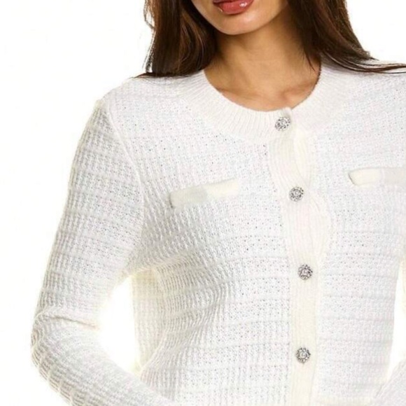 Catherine Malandrino Cotton Blend Cardigan - Picture 1 of 10